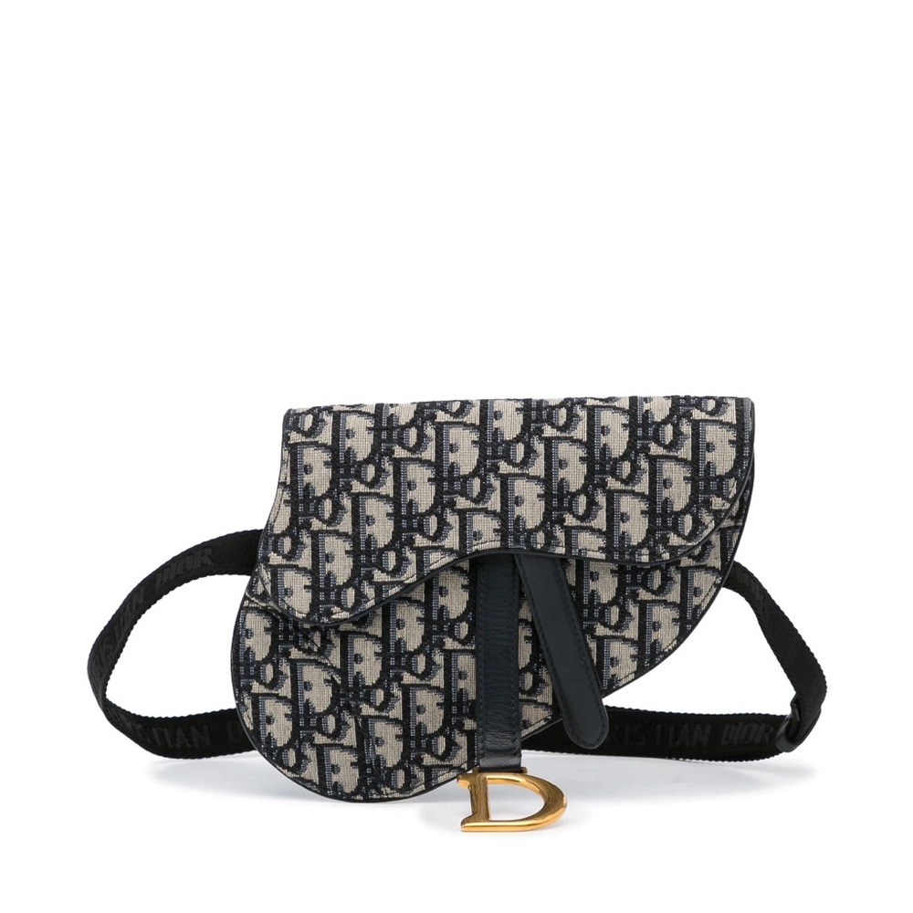 Dior Saddle Oblique Canvas Leather Waist Bag